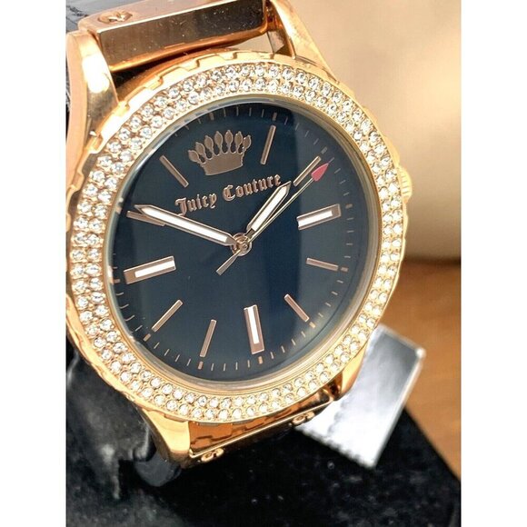 Juicy By Juicy Couture Women\'s Watch JC/1008 Quartz Rose Gold Black Dial 38mm main image 6
